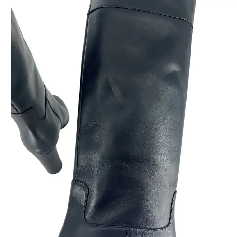 Christian Louboutin Loo Botta 85mm Knee High Boot in Black Calf Leather - Picture 9 of 16